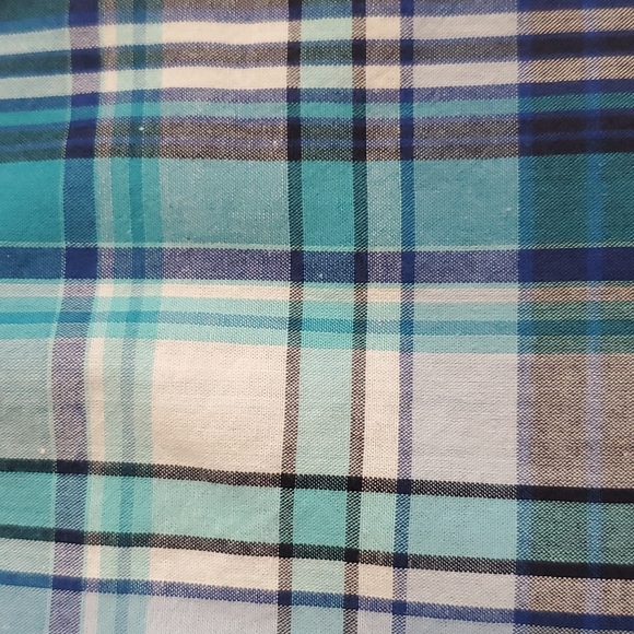 Children's Place Plaid Button Down Shirt  Blue Size 12-18 Months - Picture 6 of 9